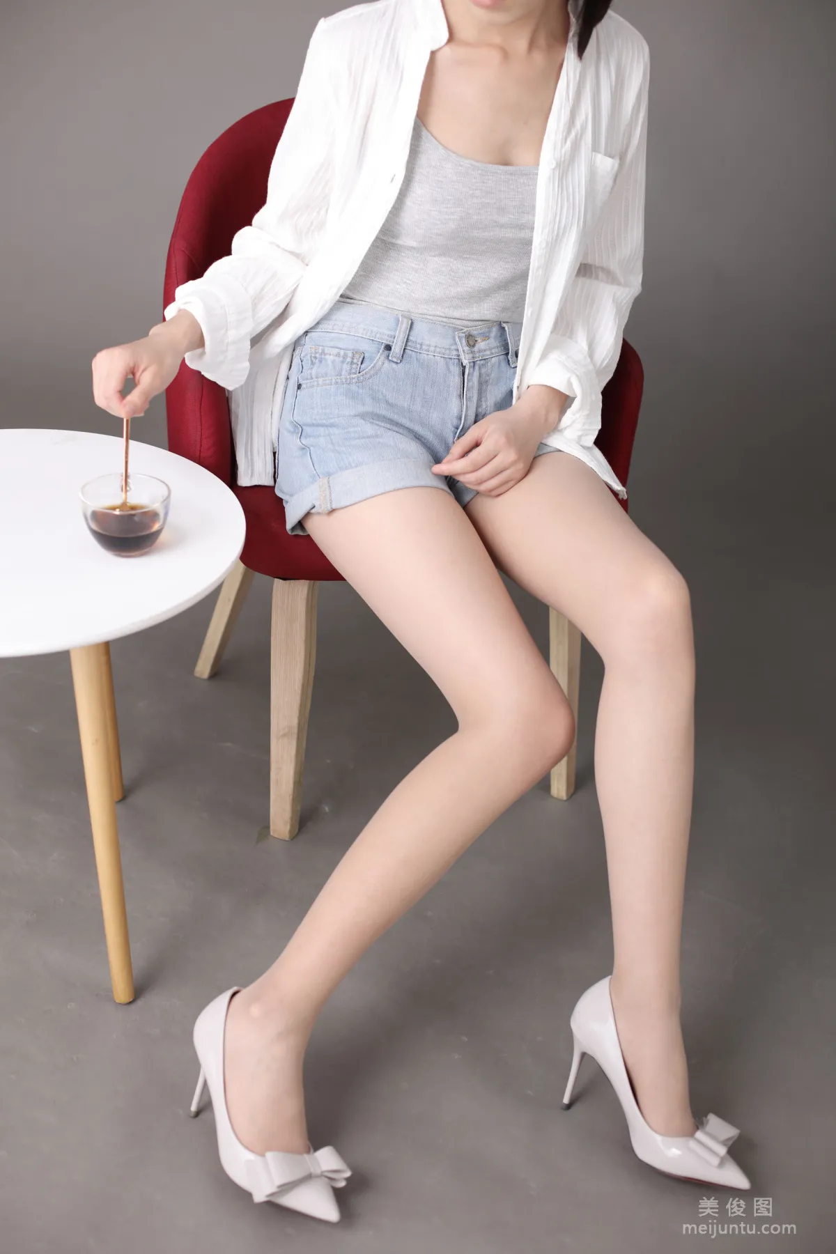 [Naisi] NO.142 Bing Bing - Double-Layer Bow High Heels photo 1