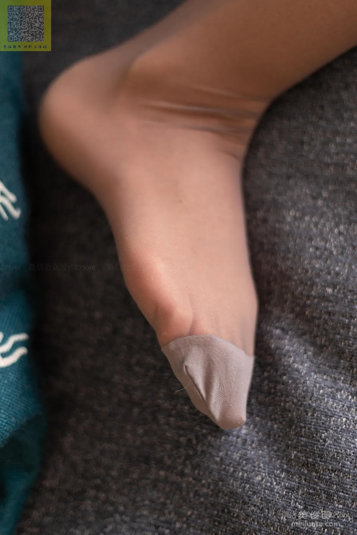 [LSS] NO.091 Xiao Xue, Reinforced Toe Gray Stockings Photo Set photo 53