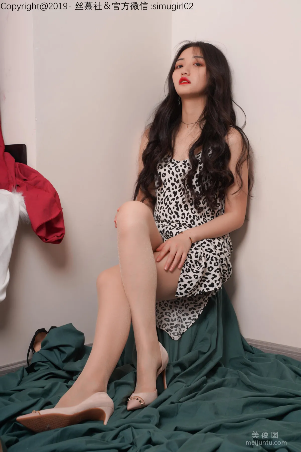 [SiMu] SM015 Shuang Shuang, Shuang Shuang's Leopard Print Slip Dress photo 31