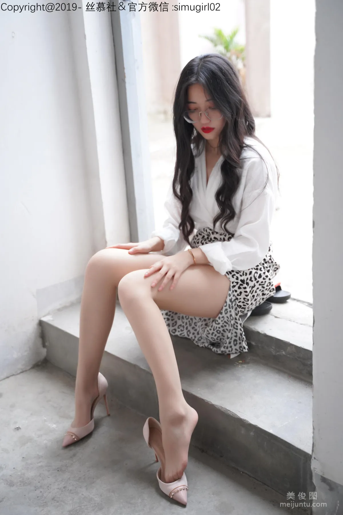 [SiMu] SM015 Shuang Shuang, Shuang Shuang's Leopard Print Slip Dress photo 65