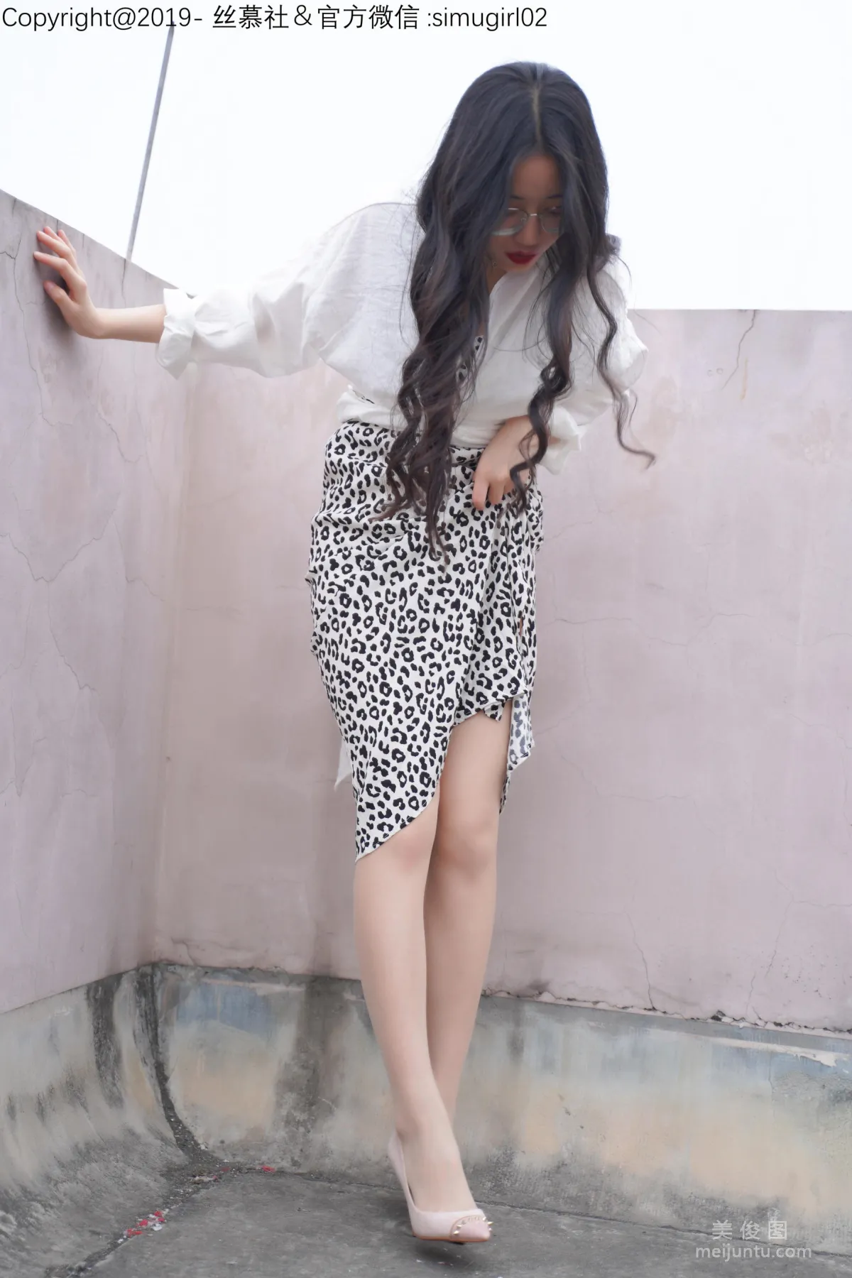 [SiMu] SM015 Shuang Shuang, Shuang Shuang's Leopard Print Slip Dress photo 45