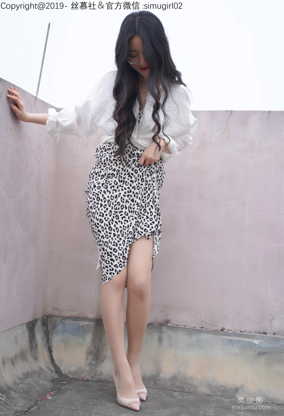 [SiMu] SM015 Shuang Shuang, Shuang Shuang's Leopard Print Slip Dress photo 46