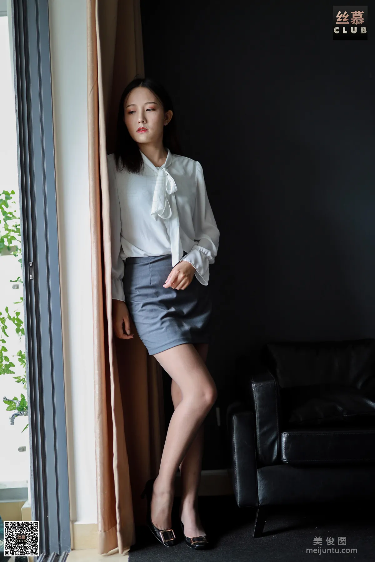 [SiMu] SM087 One Yuan a Day, Miss Zhang, Miss Zhang's Gray Stockings photo 27