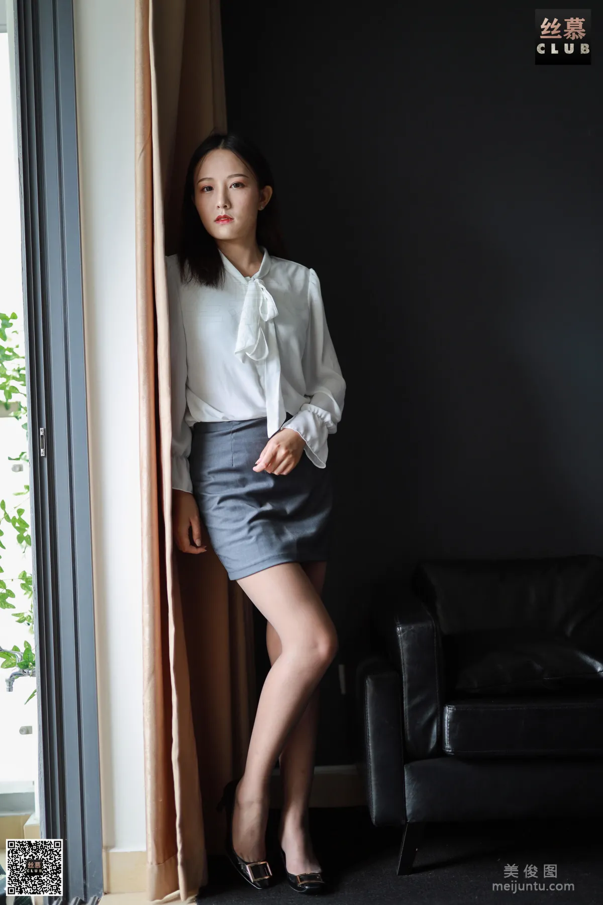[SiMu] SM087 One Yuan a Day, Miss Zhang, Miss Zhang's Gray Stockings photo 28