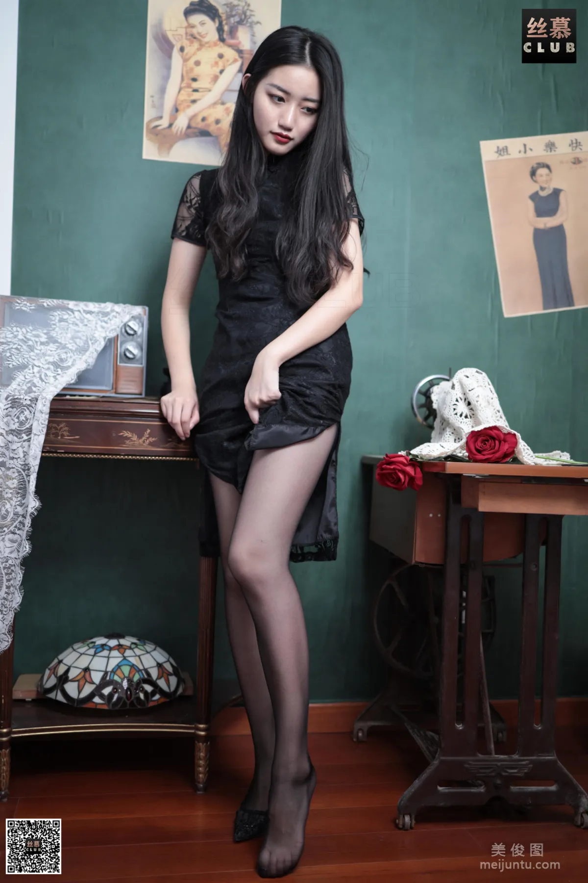 [SiMu] SM076 Daily One Yuan Shuang Shuang Shuang Shuang Tenderness Black Stockings photo 13