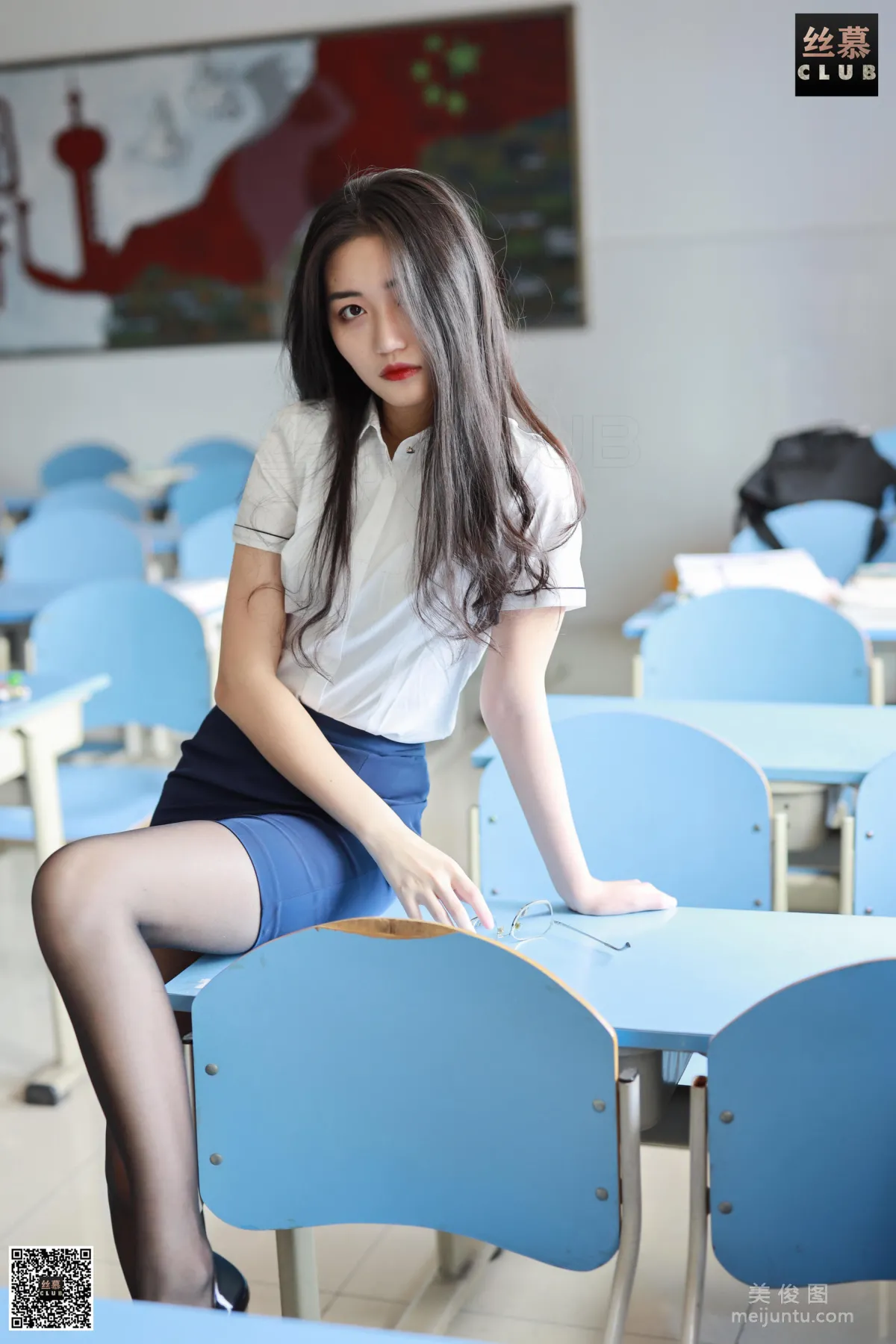 [SiMu] SM083 Tian Tian Yi Yuan Shuang Shuang, Dream Female Teacher, with sp photo 77