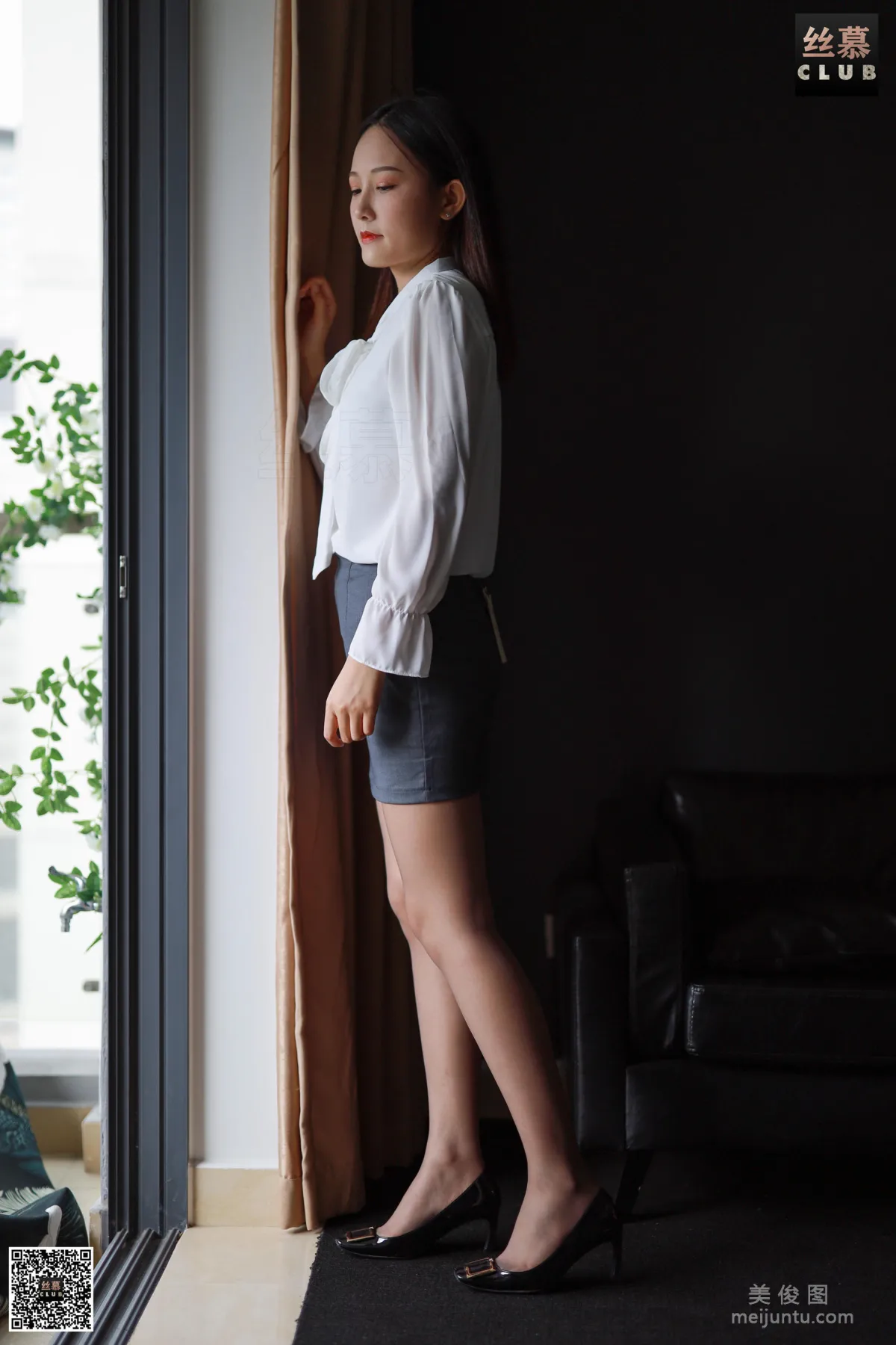[SiMu] SM087 One Yuan a Day, Miss Zhang, Miss Zhang's Gray Stockings photo 25