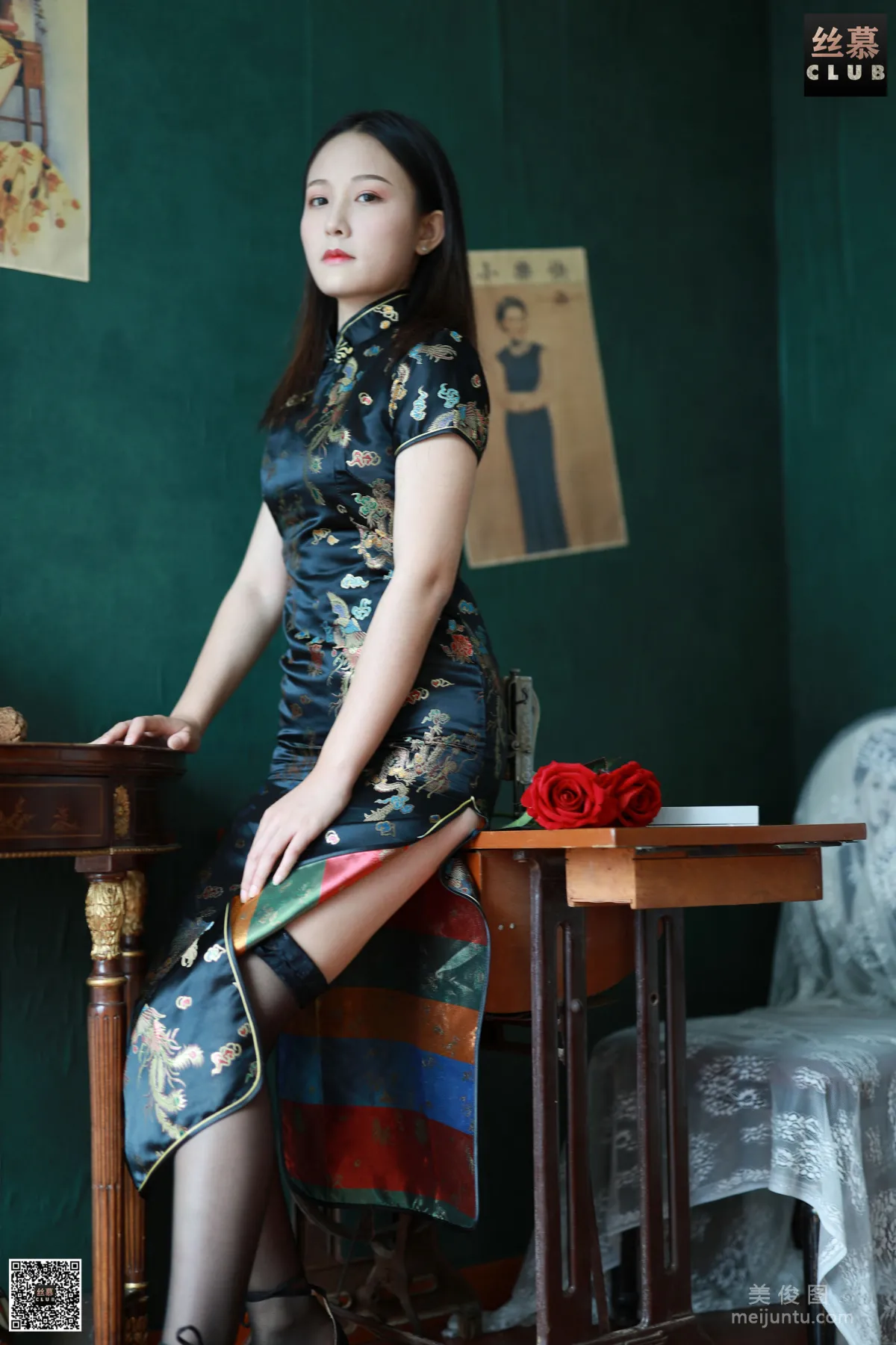 [SiMu] SM098 Tian Tian Yi Yuan, Miss Zhang, Qipao Show photo 13