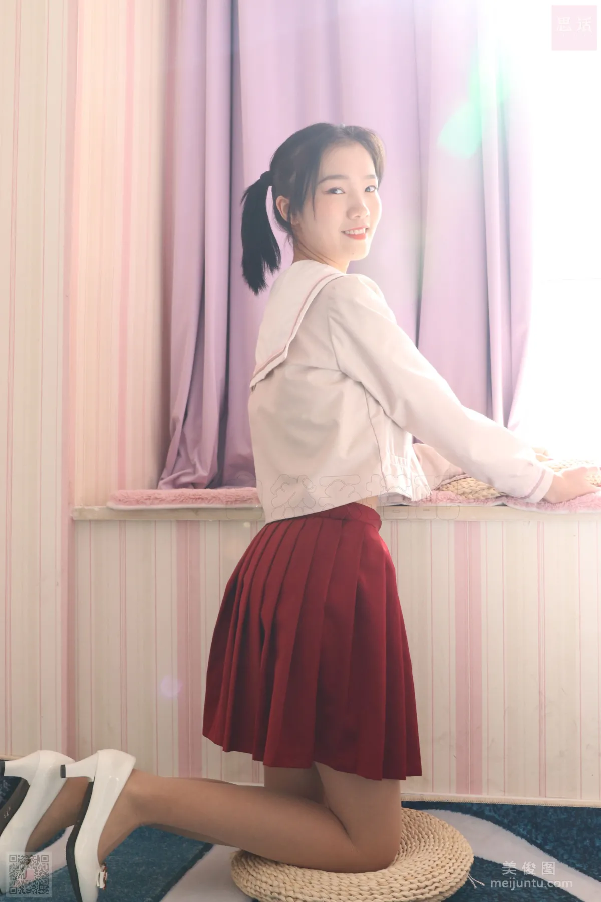 [思话SiHua] SH038 瑶瑶 - 薄丝袜的JK少女1
