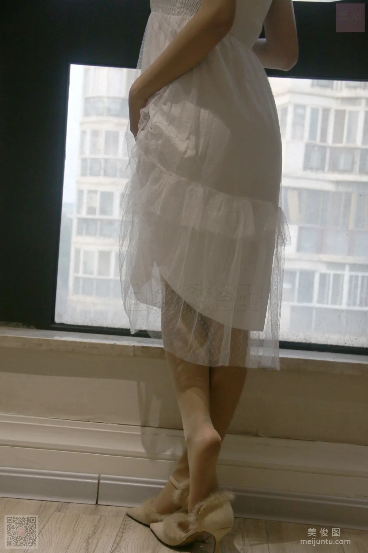 [SiHua] SH033 Zi Qi, Braided-Hair Girl in a White Dress photo 90