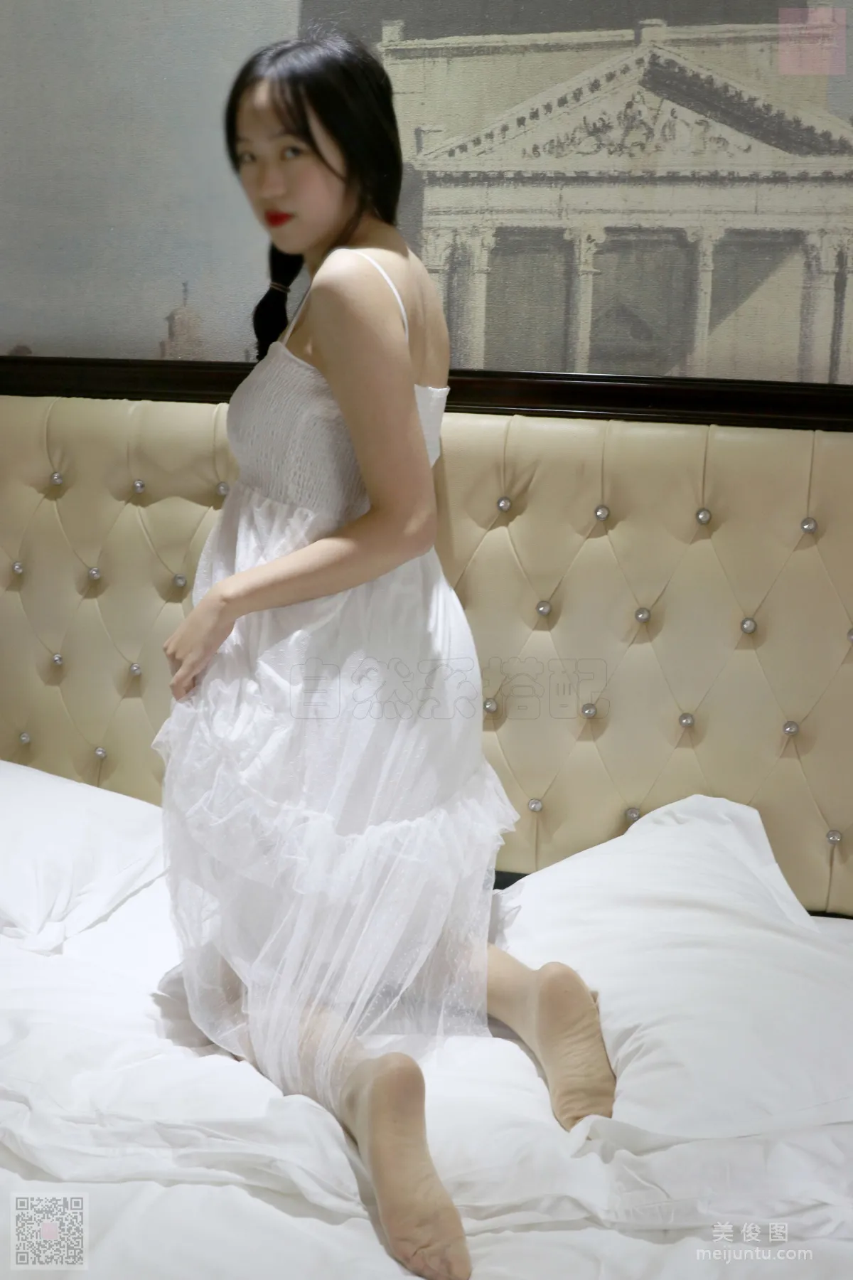 [SiHua] SH033 Zi Qi, Braided-Hair Girl in a White Dress photo 8