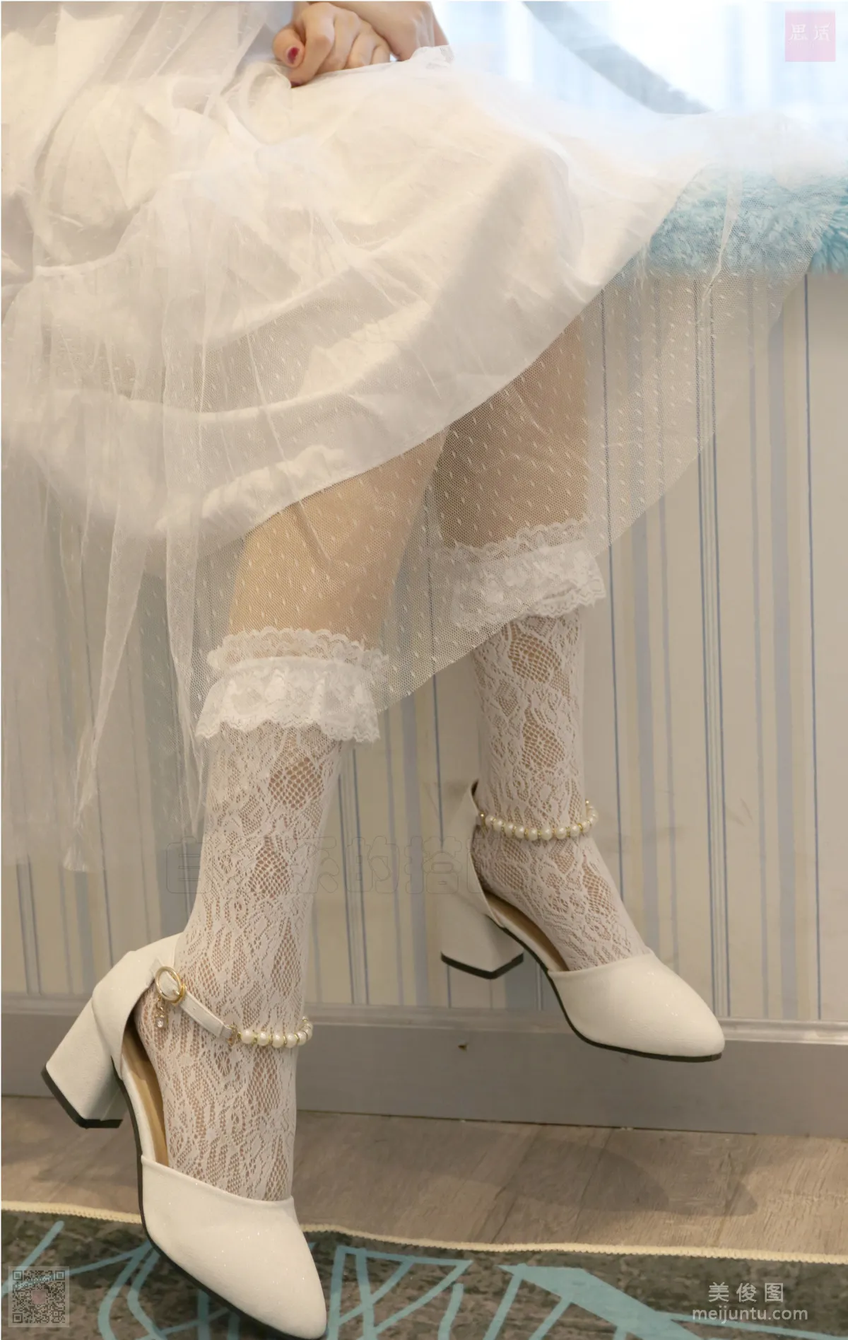 [SiHua] SH057 Biao Mei, Shy Beauty in a White Dress photo 45