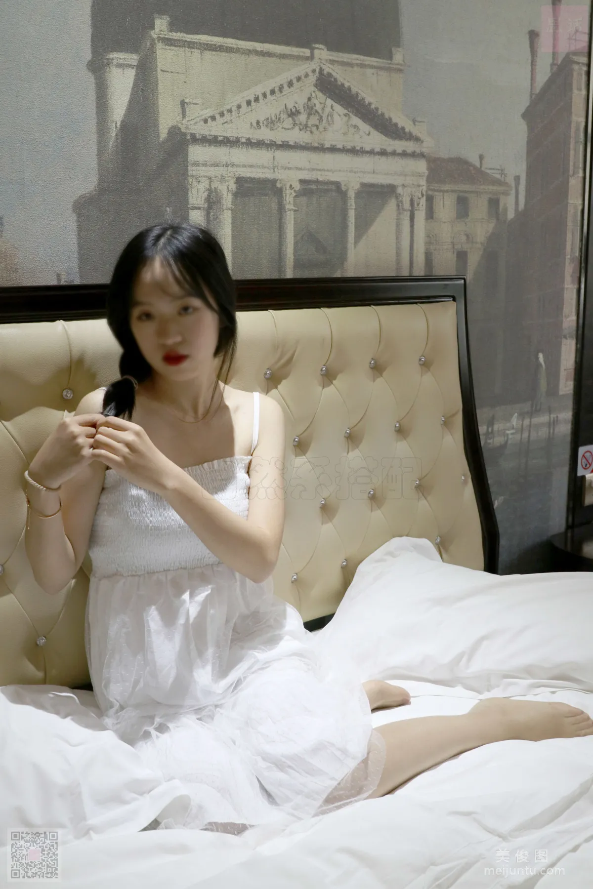 [SiHua] SH033 Zi Qi, Braided-Hair Girl in a White Dress photo 20