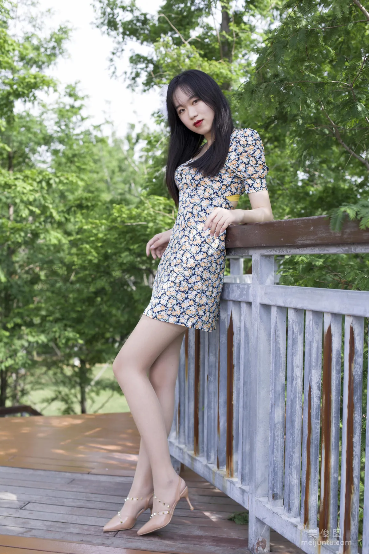 [思話SiHua] SH121 子琦 - 綠林碎花 38