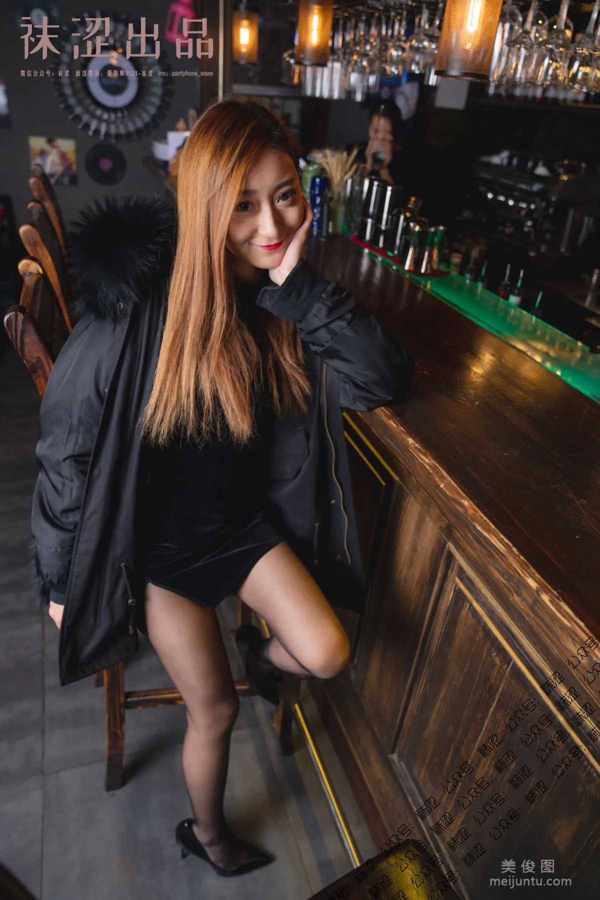 [Wase] VOL.054 Liu Haha, Black Stockings and Little Qipao photo 3
