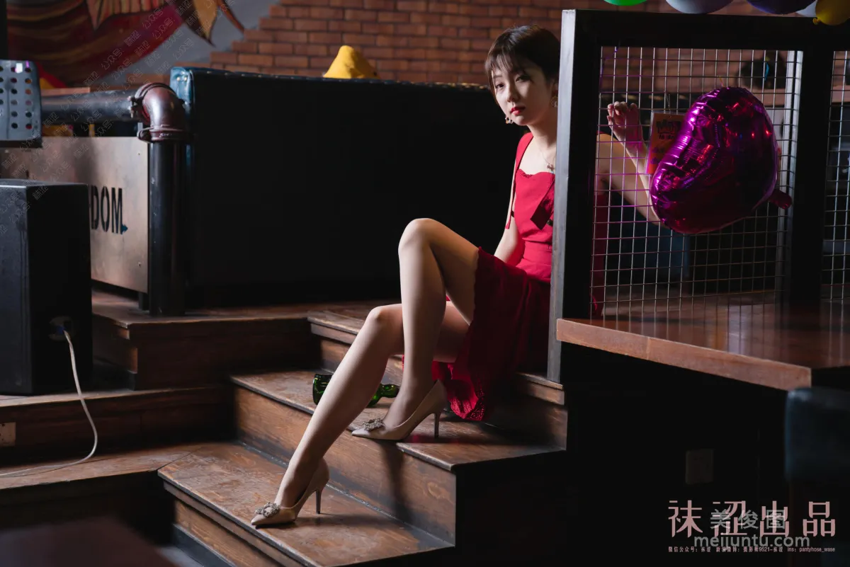 [襪澀] VOL.057 暖暖 - 紅色長裙 30