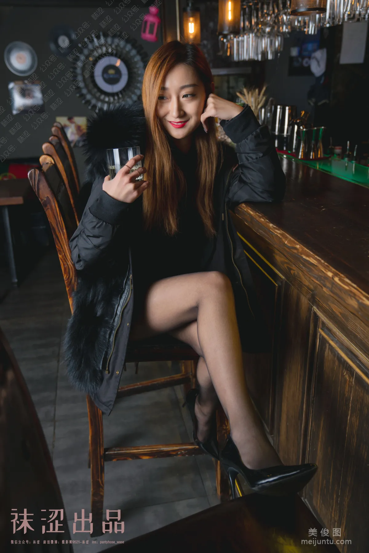 [Wase] VOL.054 Liu Haha, Black Stockings and Little Qipao photo 5