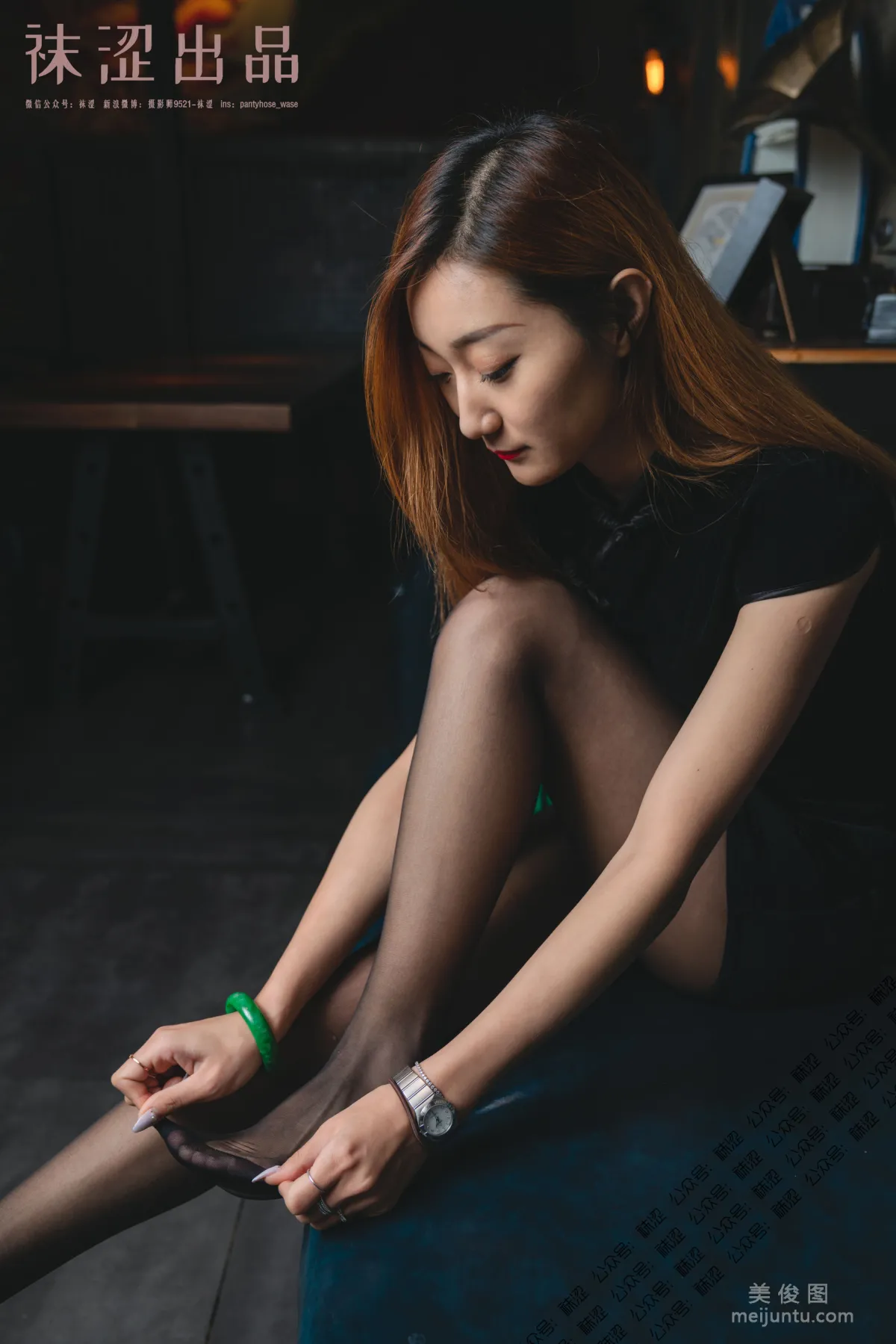 [Wase] VOL.054 Liu Haha, Black Stockings and Little Qipao photo 28