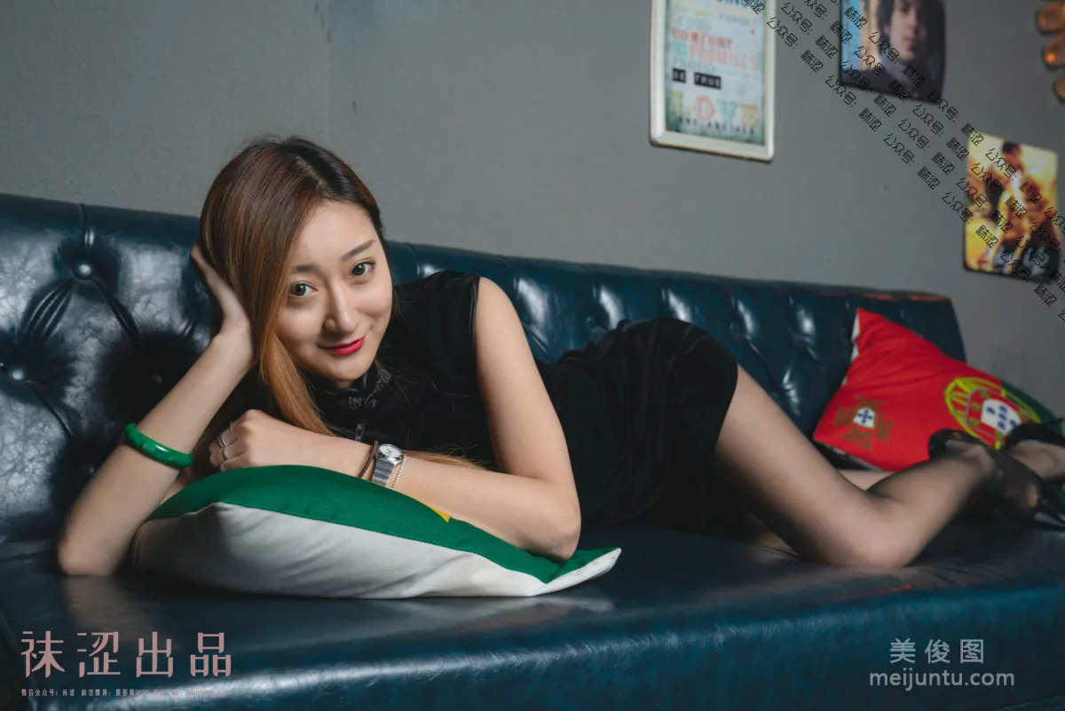 [Wase] VOL.054 Liu Haha, Black Stockings and Little Qipao photo 20