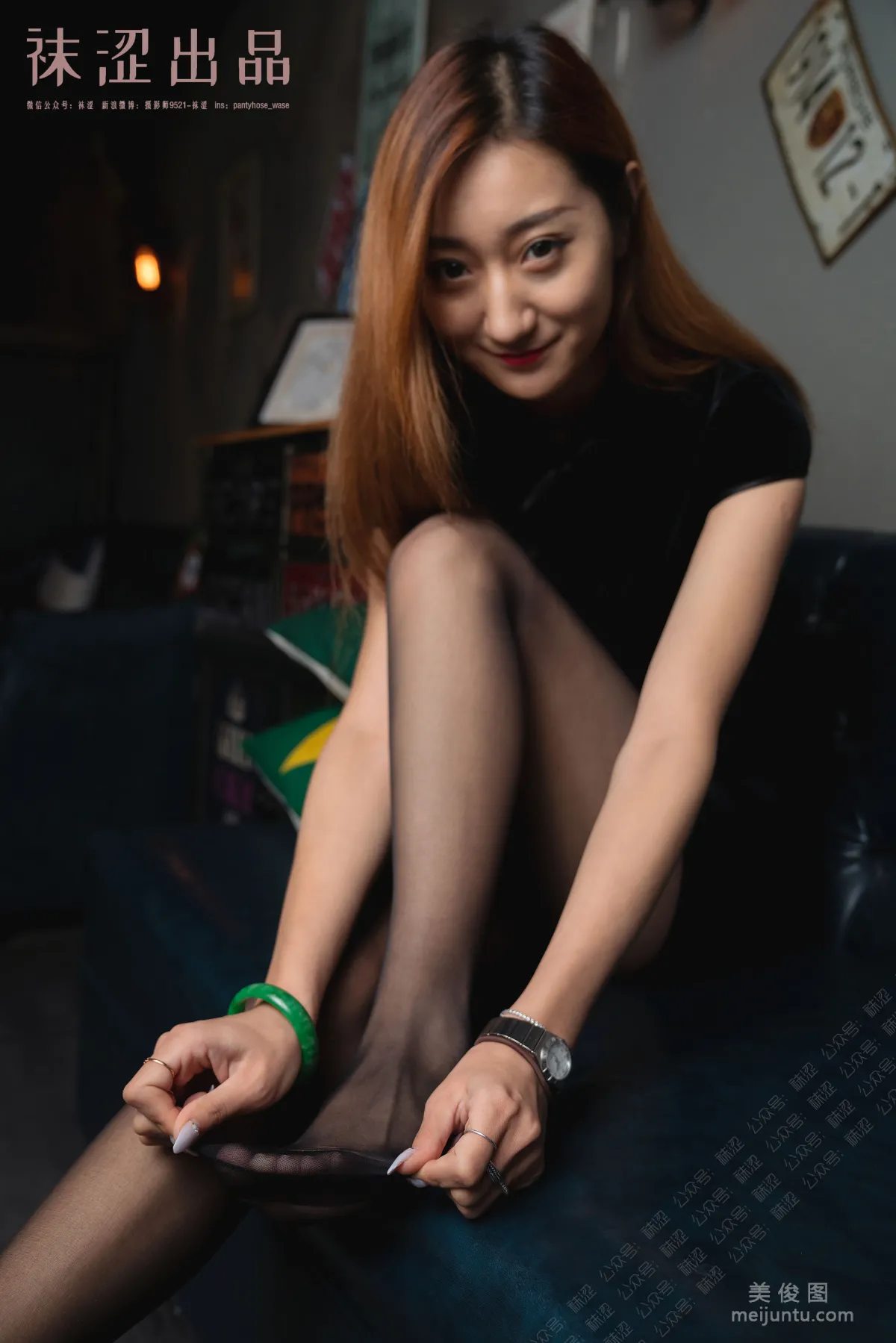[Wase] VOL.054 Liu Haha, Black Stockings and Little Qipao photo 29