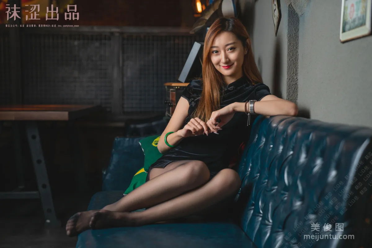[Wase] VOL.054 Liu Haha, Black Stockings and Little Qipao photo 26