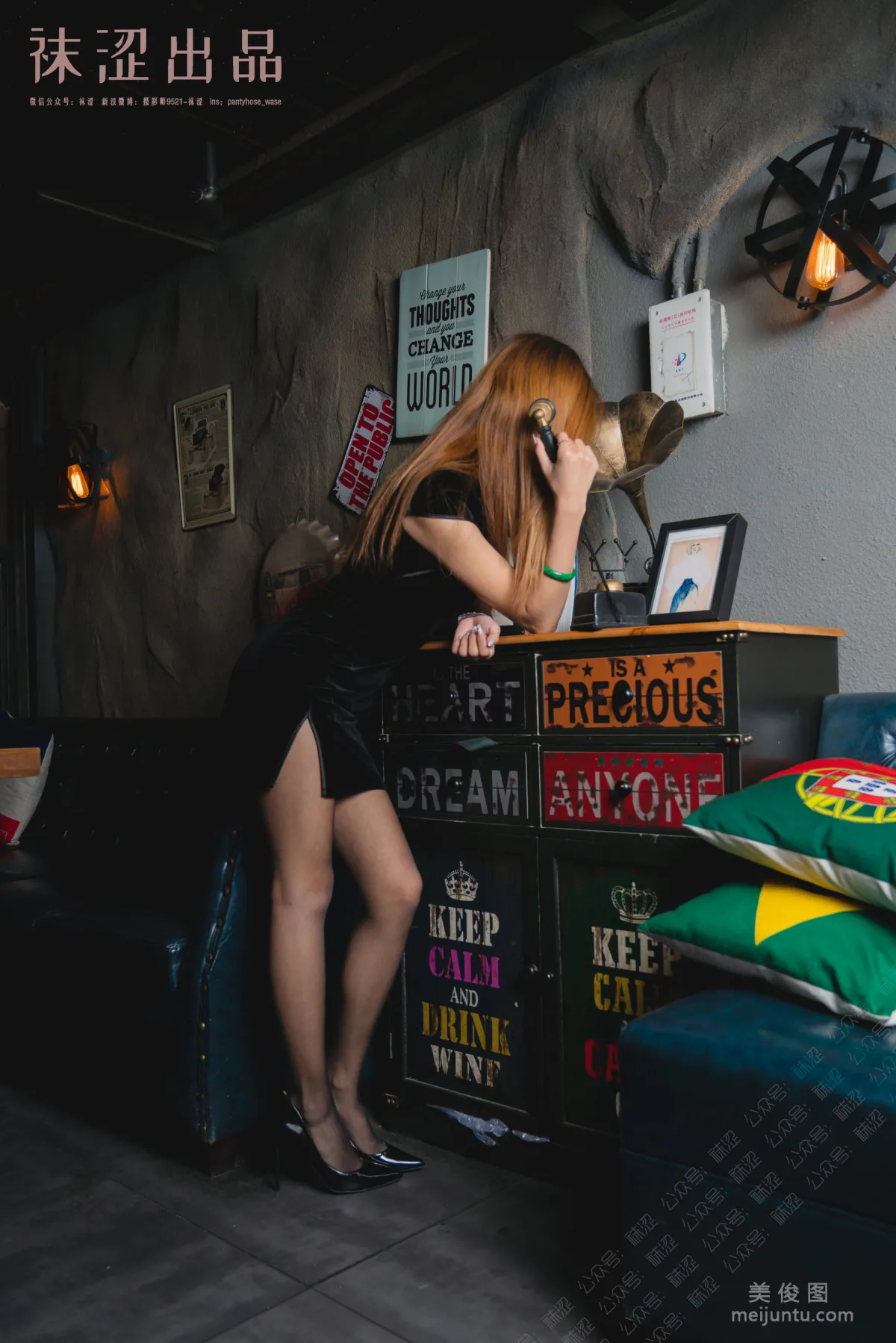 [Wase] VOL.054 Liu Haha, Black Stockings and Little Qipao photo 36