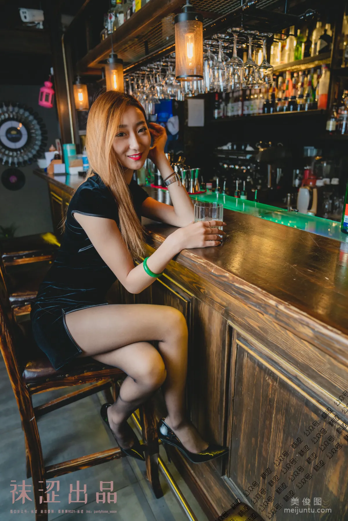 [Wase] VOL.054 Liu Haha, Black Stockings and Little Qipao photo 7