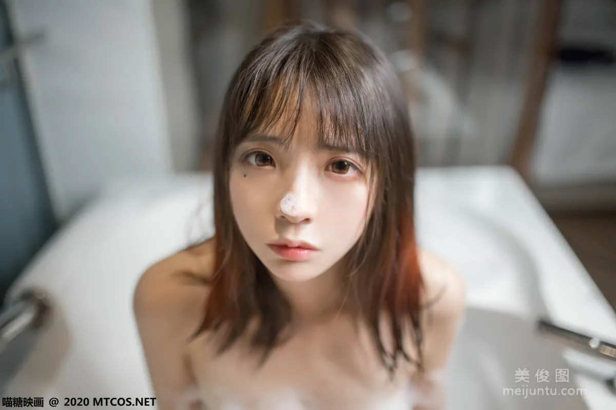[喵糖映畫] VOL.323 浴缸泡泡 寫真套圖 7