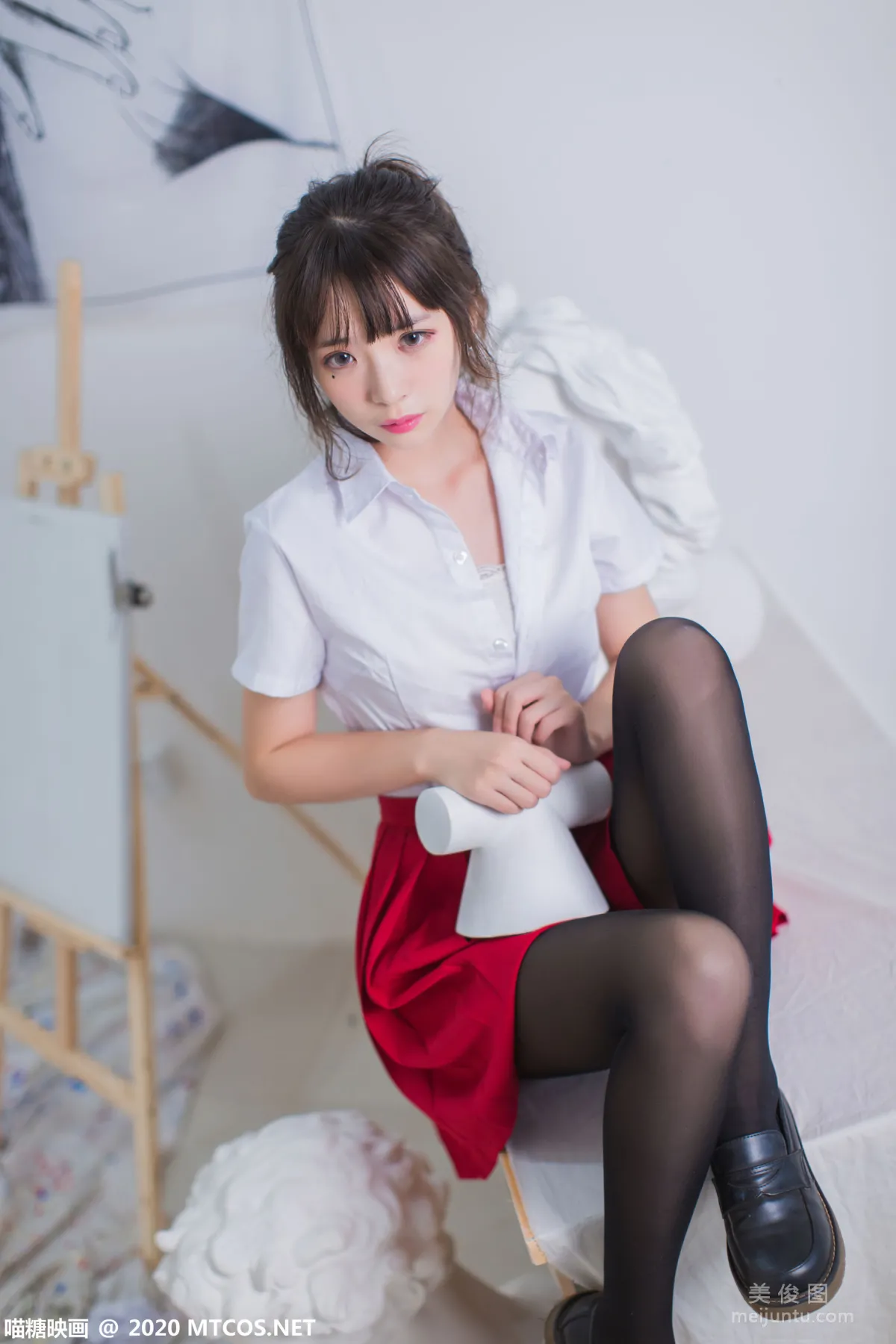[喵糖映畫] VOL.319 畫室少女 寫真套圖 18