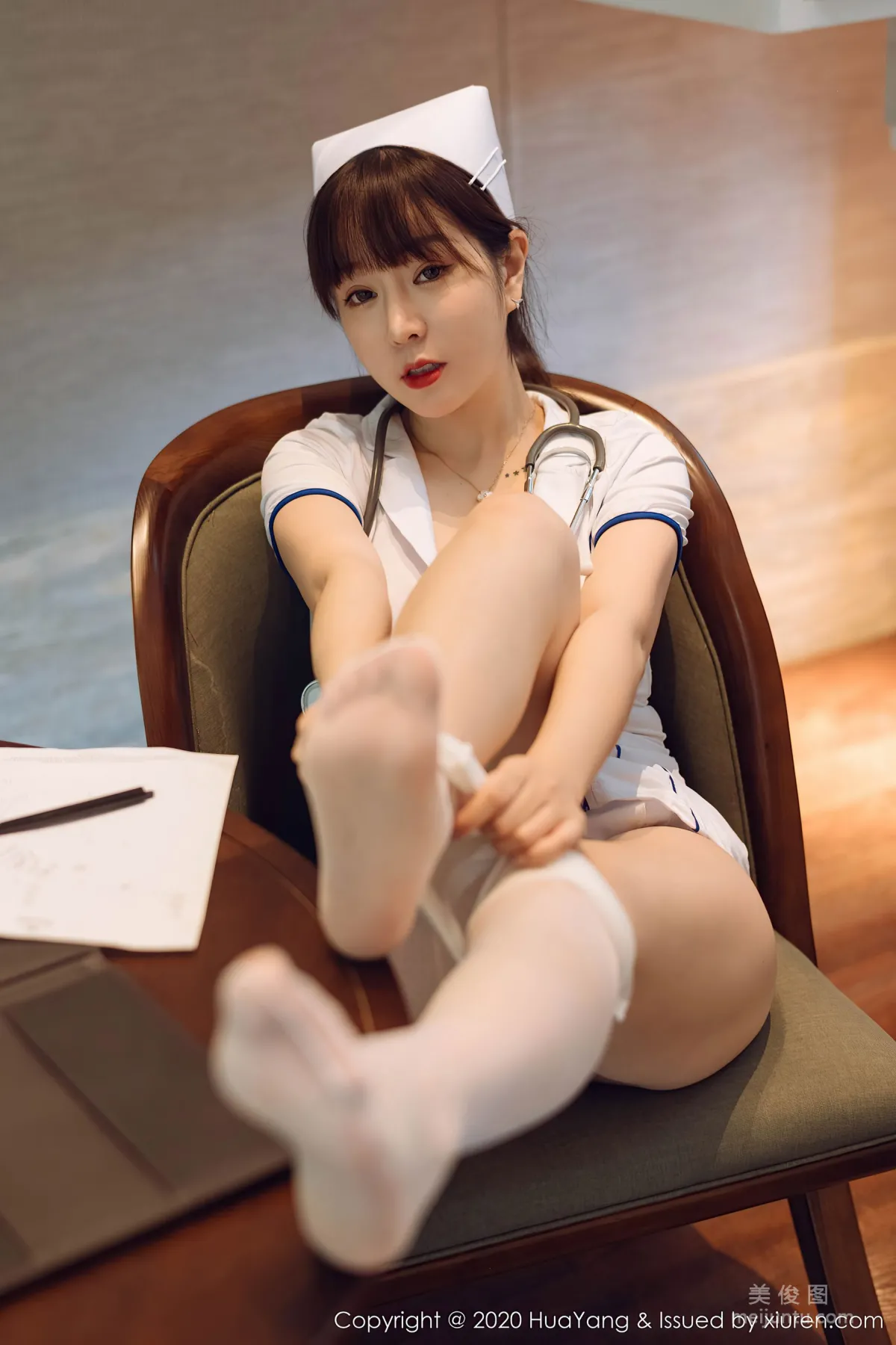 [HuaYang] Vol.330 Wang Yuchun - The Head Nurse's Private Gentle and Considerate Service~ photo 97