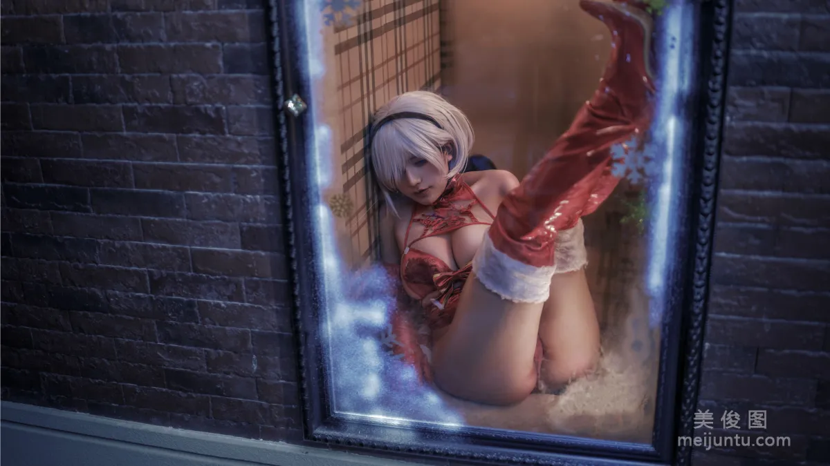 [Cosplay] Yixiao Fangxiang Qin - 2B Christmas Photo Set photo 8