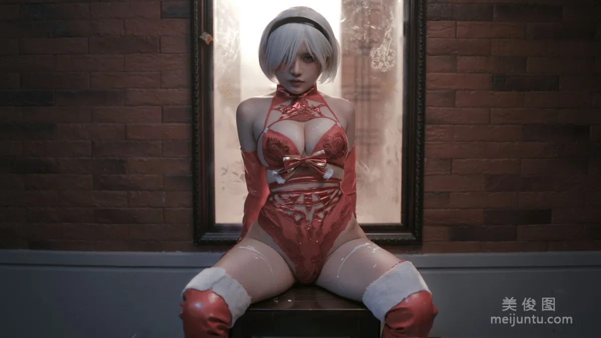[Cosplay] Yixiao Fangxiang Qin - 2B Christmas Photo Set photo 12