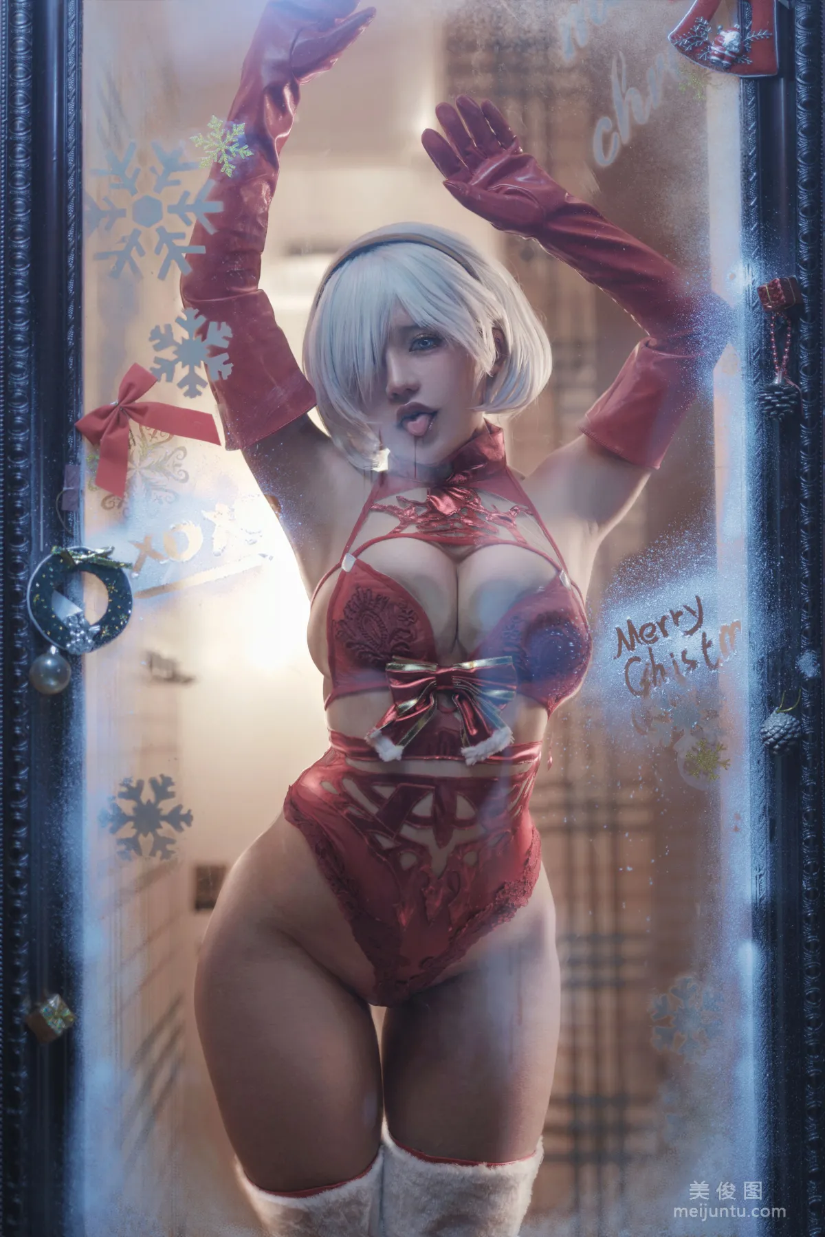 [Cosplay] Yixiao Fangxiang Qin - 2B Christmas Photo Set photo 2