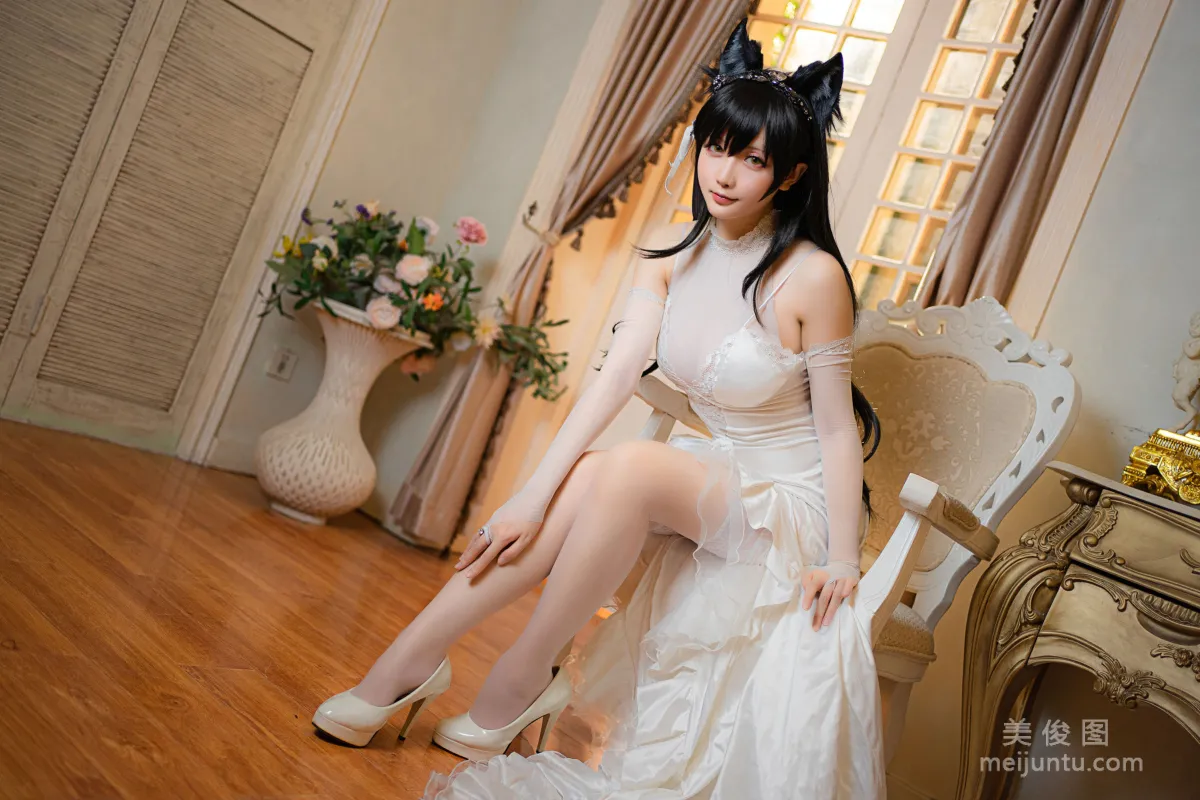 [Cosplay] Xingzhi Chichi, Atago Wedding Dress Photo Set photo 7