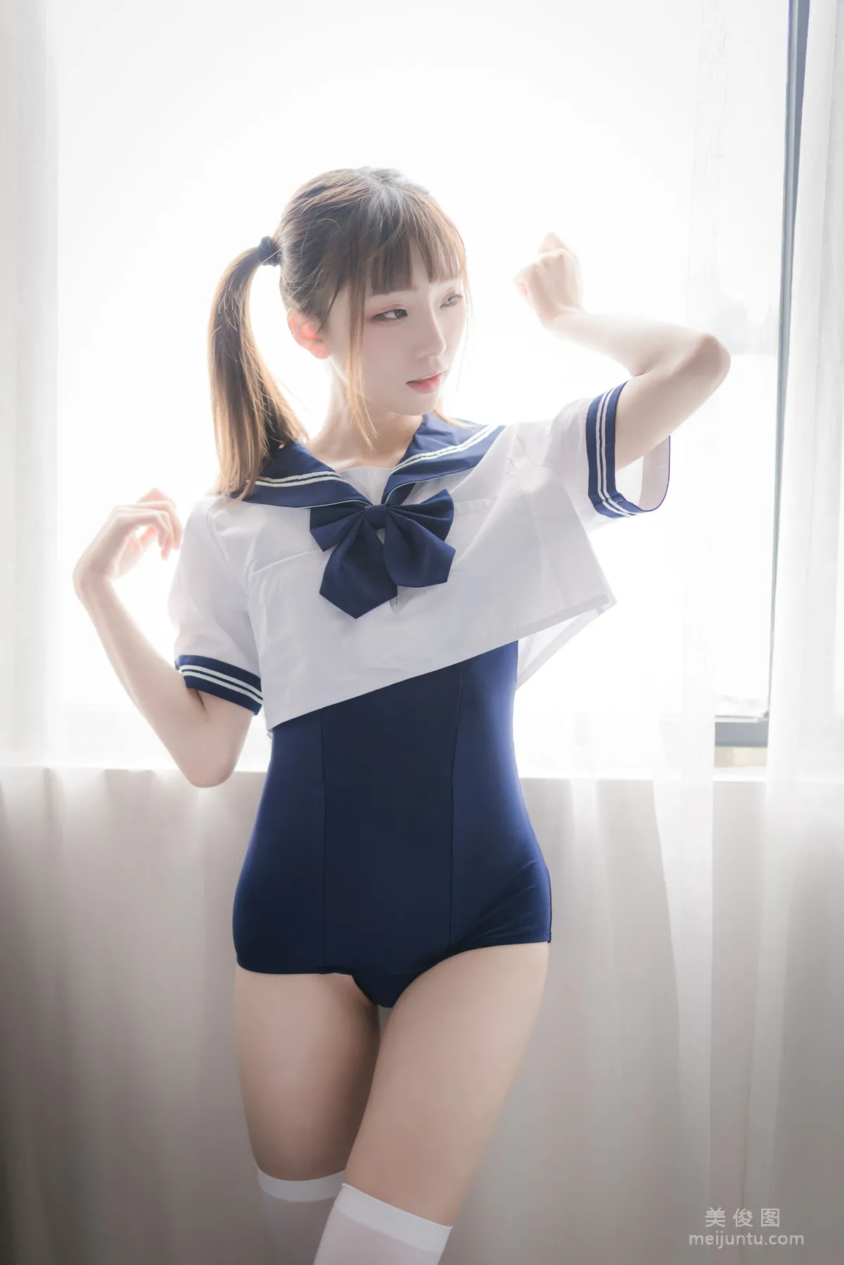 [Cosplay] Kitaro_绮太郎 - 泳装JK2