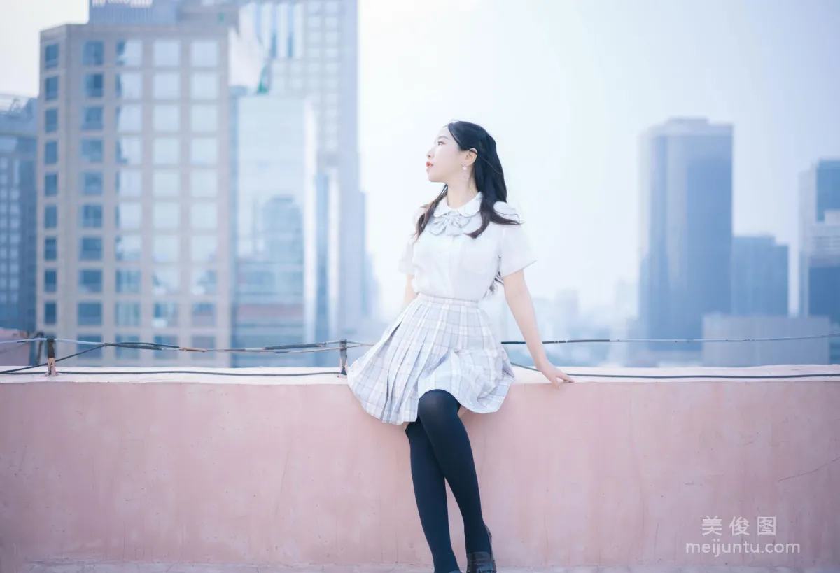 [Cosplay] 穆零Mu0 - 天台jk 1