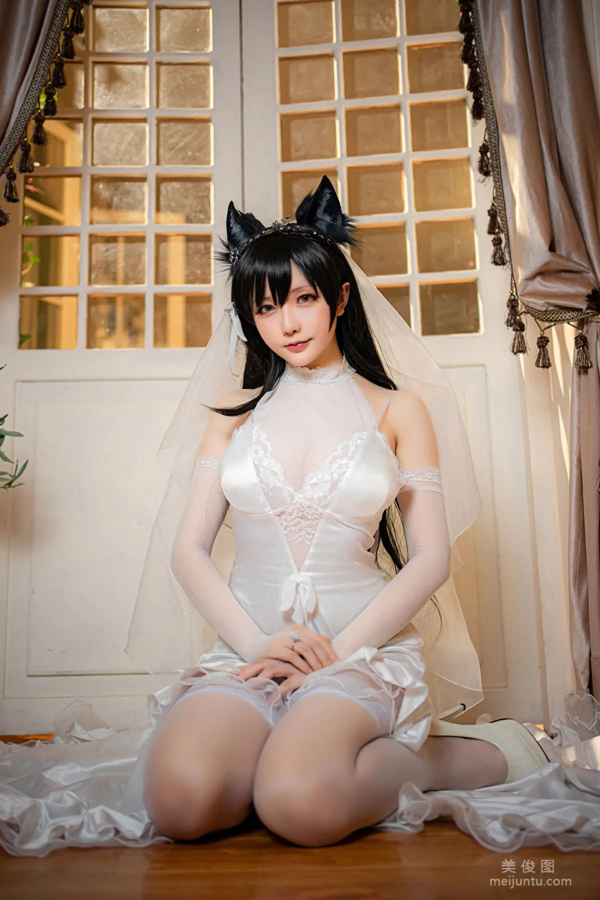 [Cosplay] Xingzhi Chichi, Atago Wedding Dress Photo Set photo 11