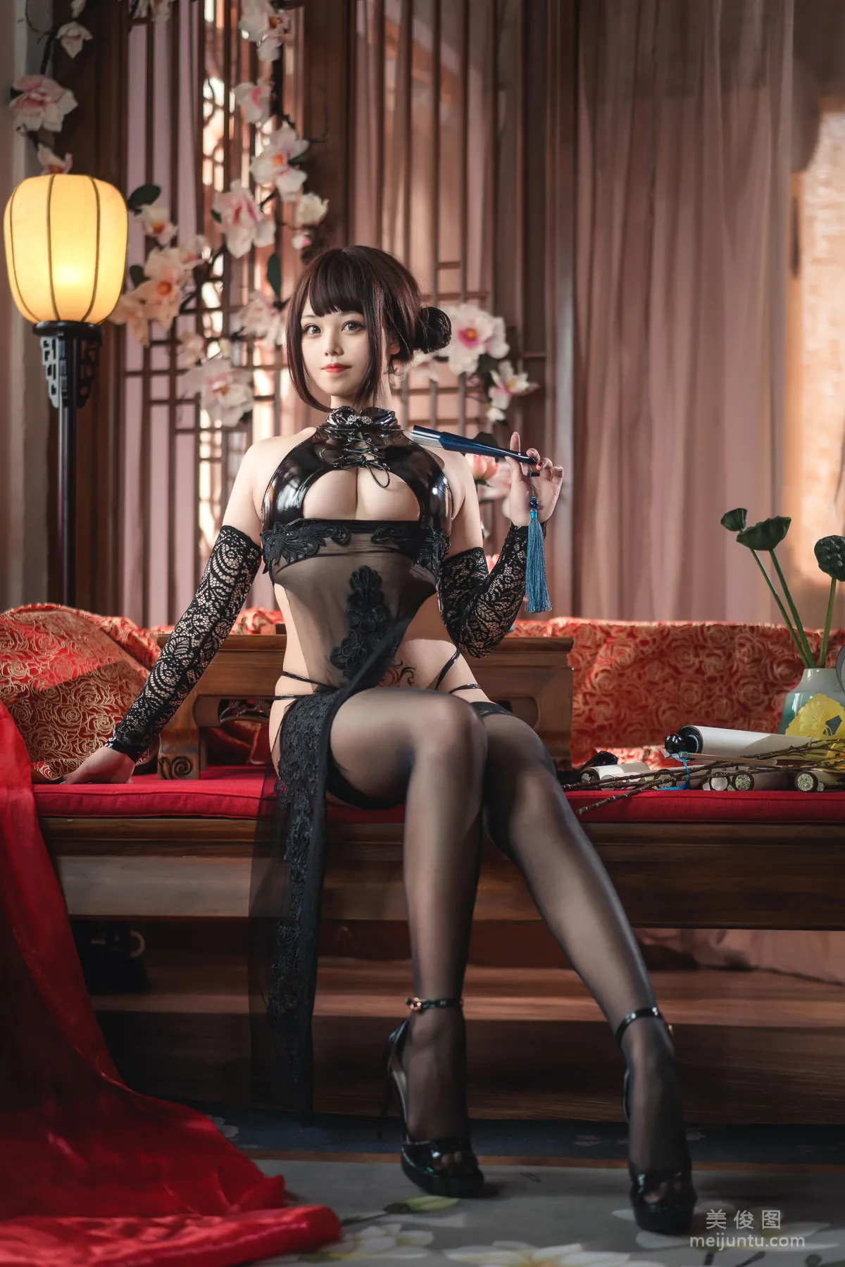 [Cosplay] 蜜汁猫裘 - 绝代风华 旗袍 写真套图1