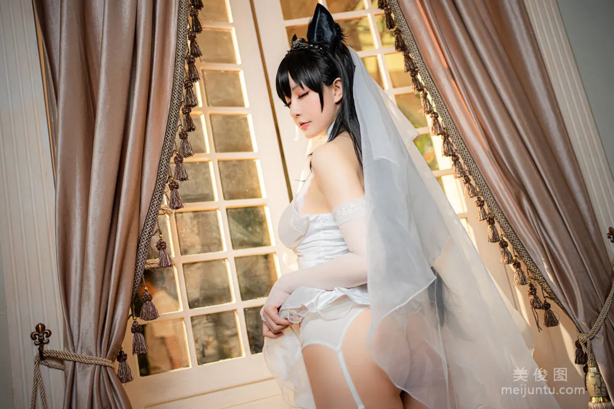 [Cosplay] Xingzhi Chichi, Atago Wedding Dress Photo Set photo 25