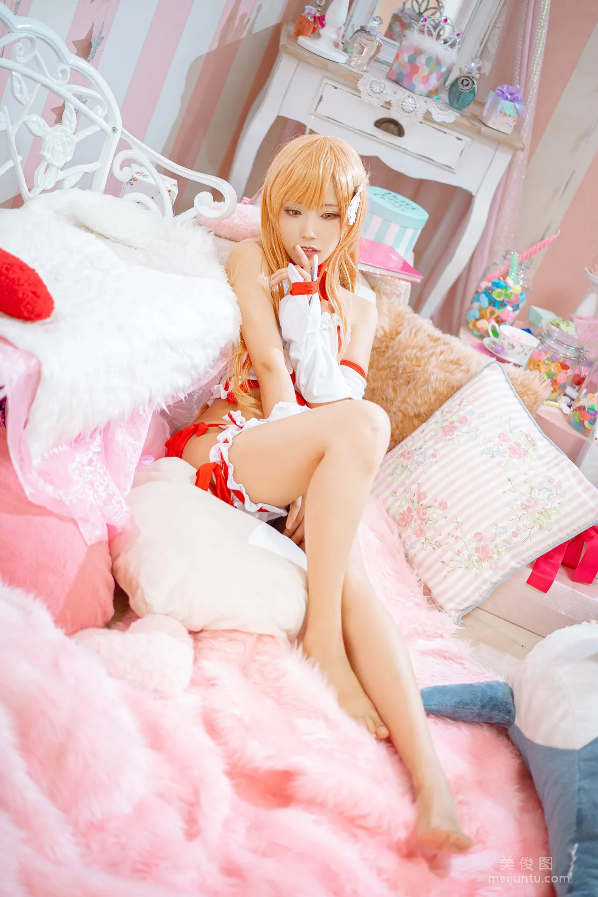 [Cosplay] Anime Blogger Qieqie celia - Asuna Lingerie photo 13