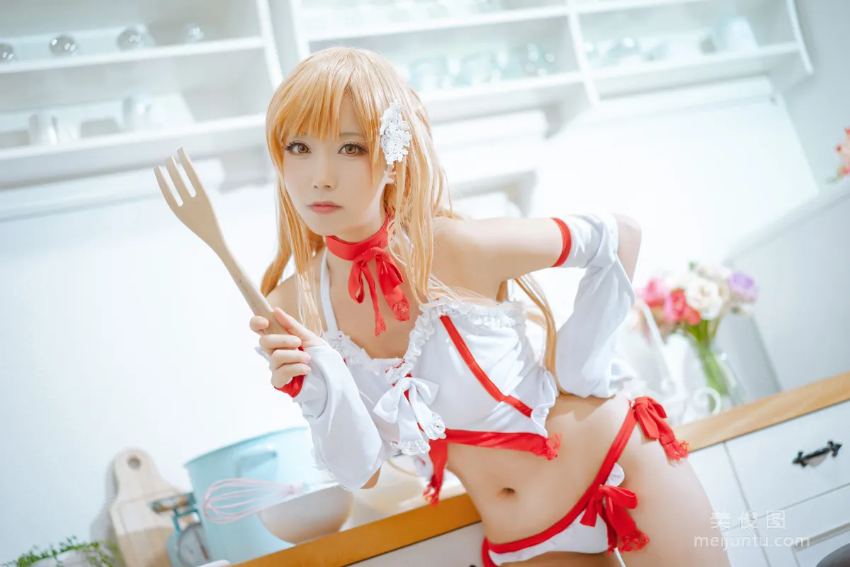 [Cosplay] Anime Blogger Qieqie celia - Asuna Lingerie photo 22