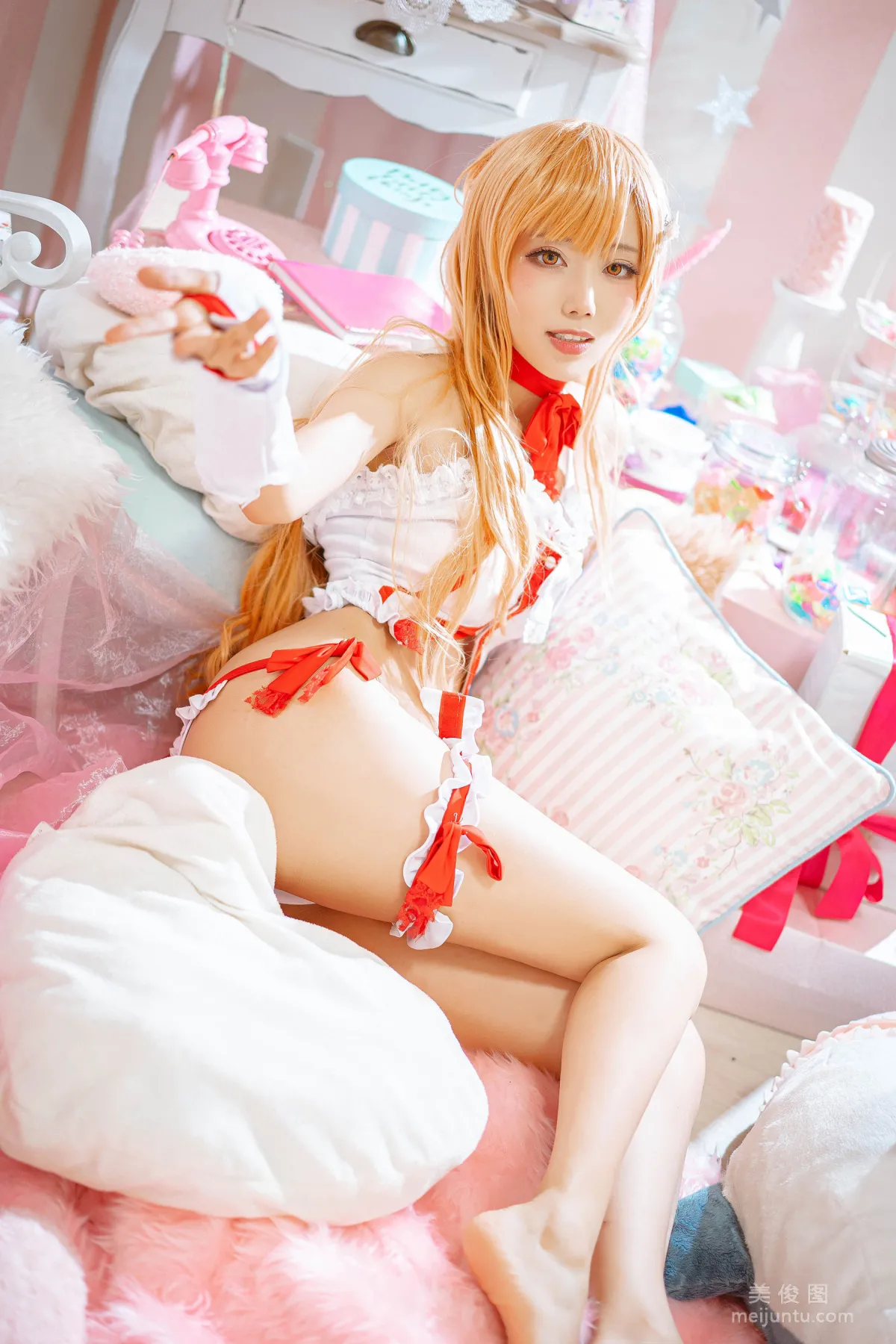 [Cosplay] Anime Blogger Qieqie celia - Asuna Lingerie photo 14