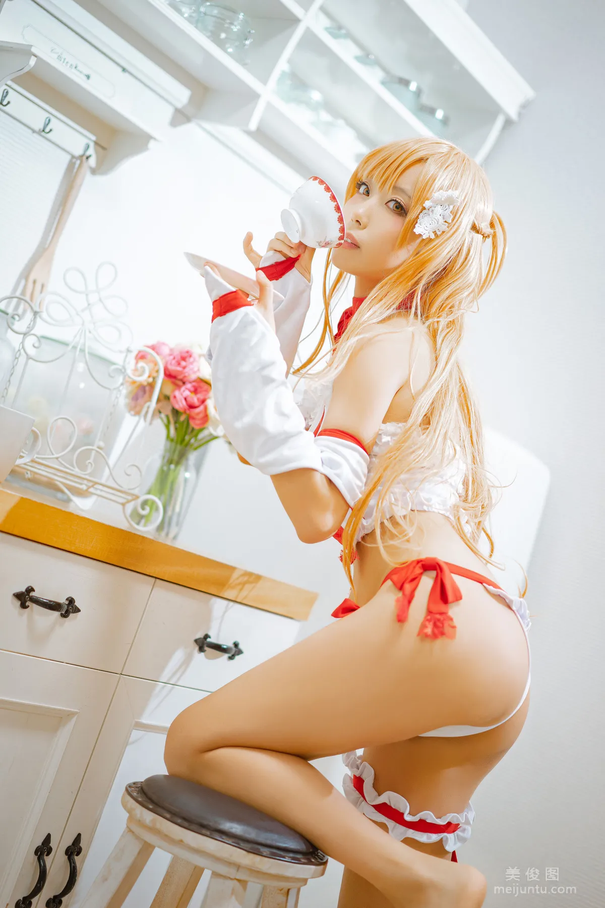 [Cosplay] Anime Blogger Qieqie celia - Asuna Lingerie photo 20