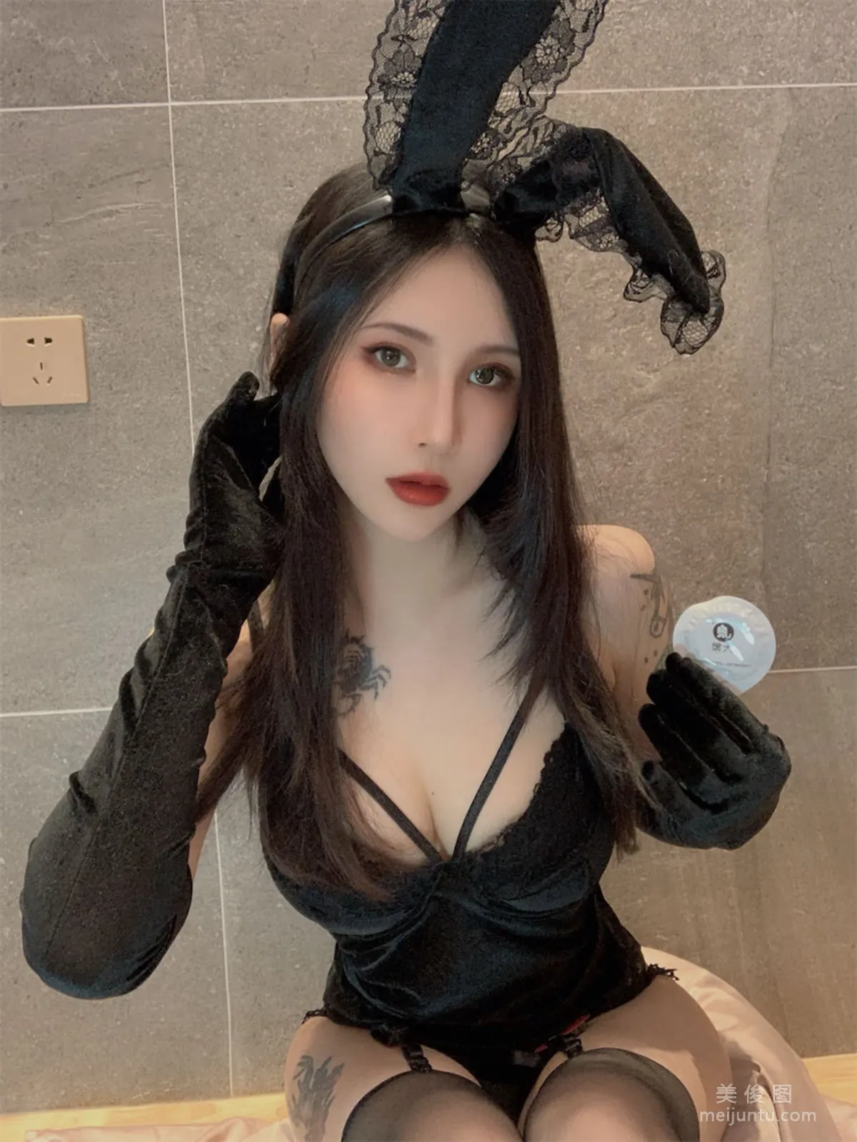 [Cosplay] vams子 - 黑色兔女郎23