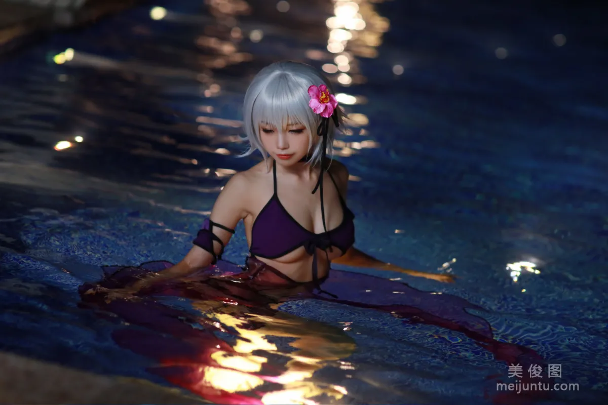 [Cosplay] 动漫博主水淼aqua - 贞德泳装 写真套图14