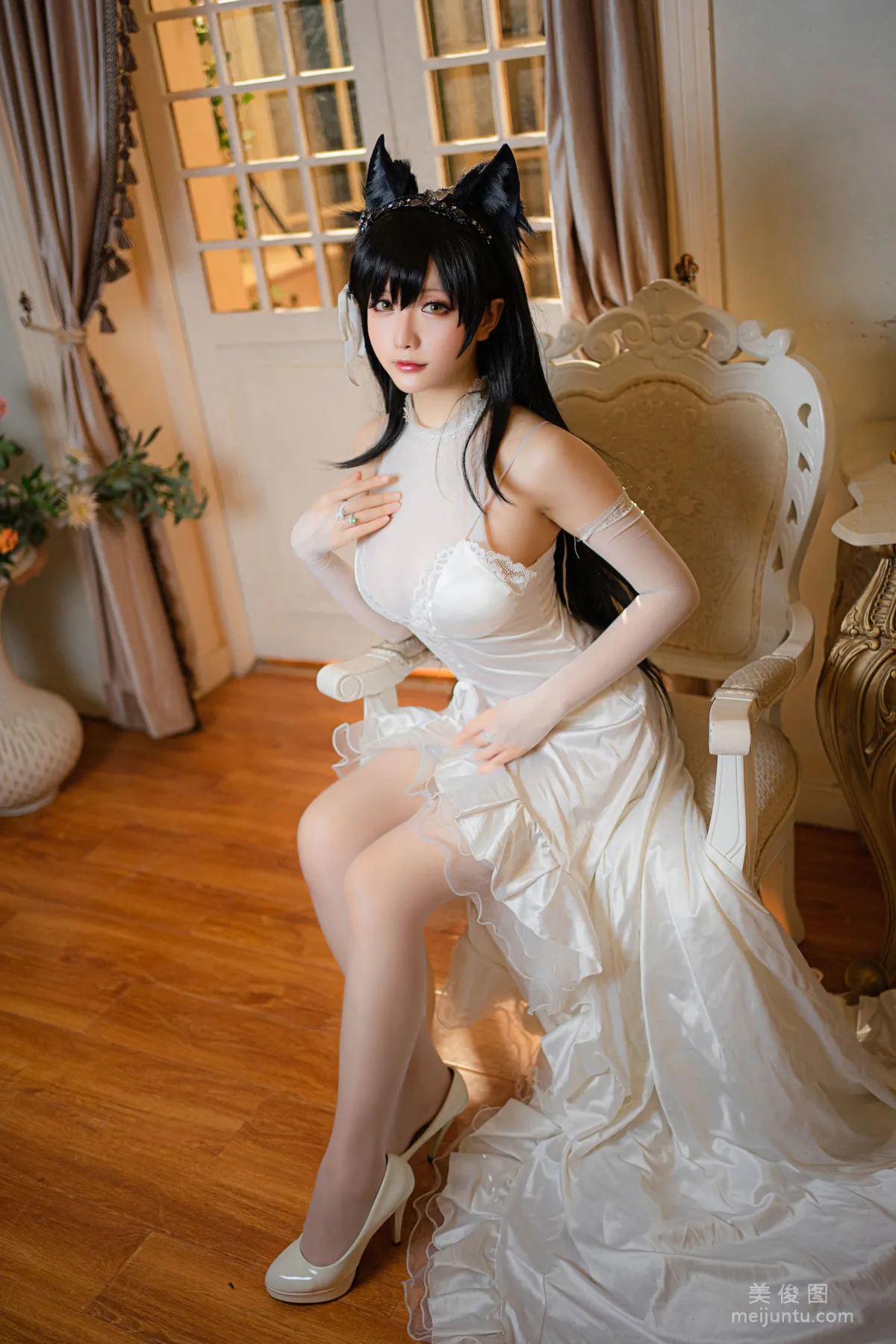 [Cosplay] Xingzhi Chichi, Atago Wedding Dress Photo Set photo 2