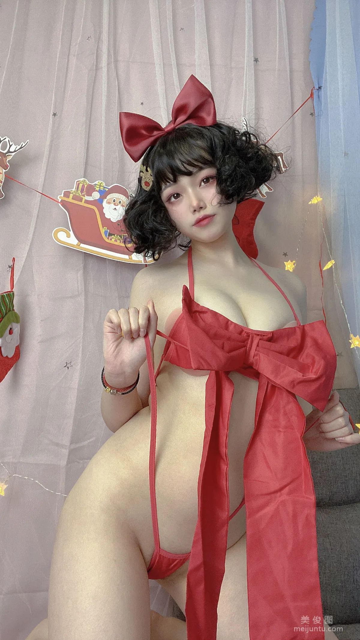 [Cosplay] 七月喵子 - 遲到的聖誕節 寫真套圖 21