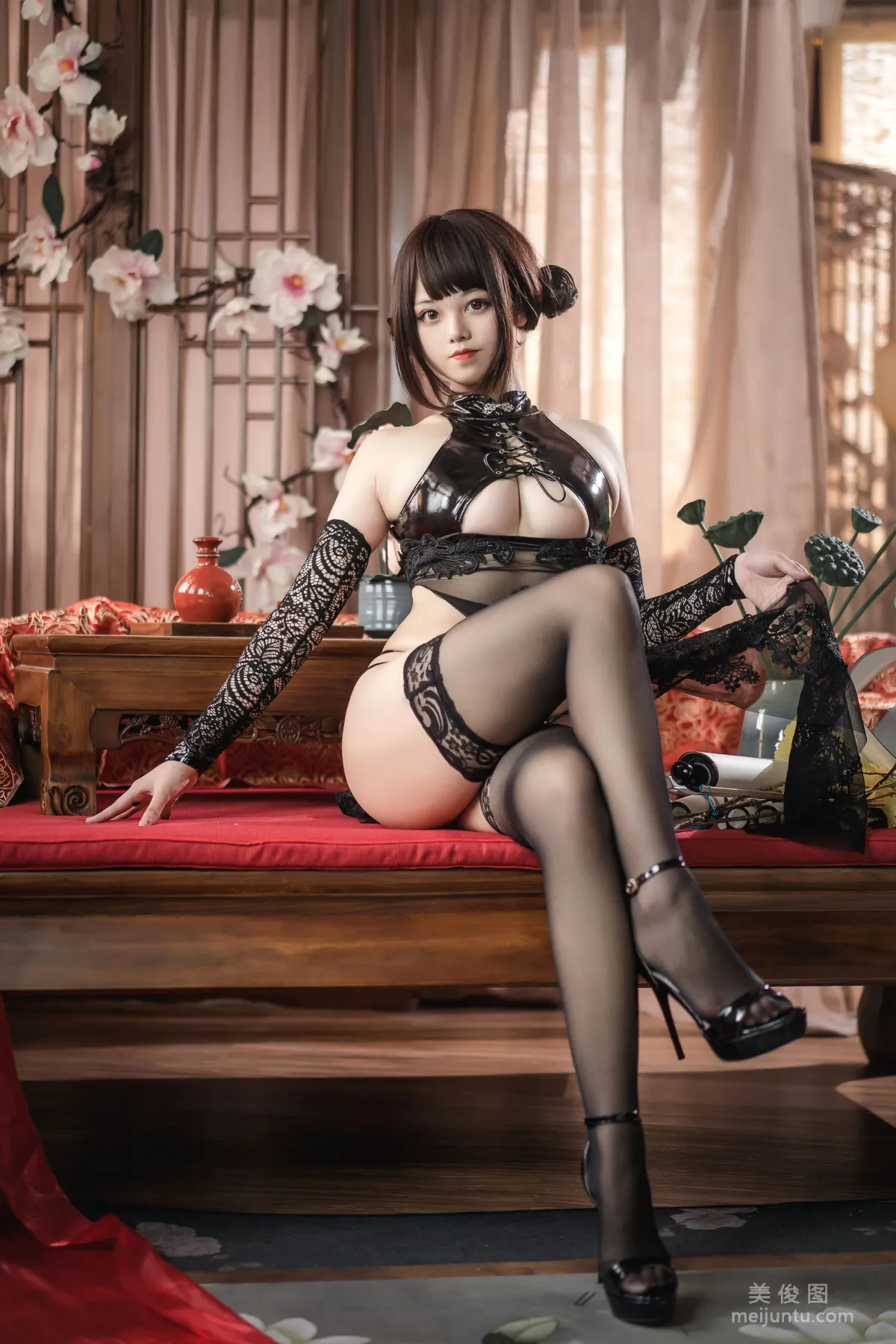 [Cosplay] Mizhi Maoqiu - Peerless Elegance Qipao Photo Set photo 6