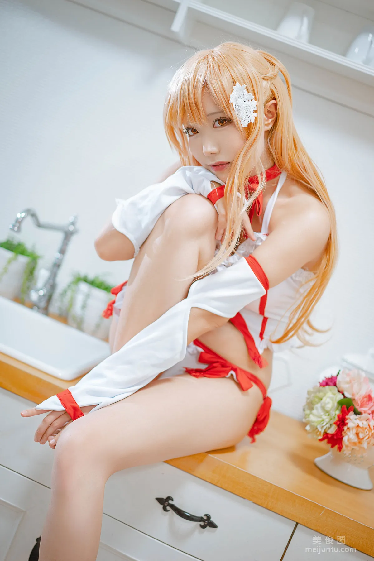 [Cosplay] Anime Blogger Qieqie celia - Asuna Lingerie photo 7