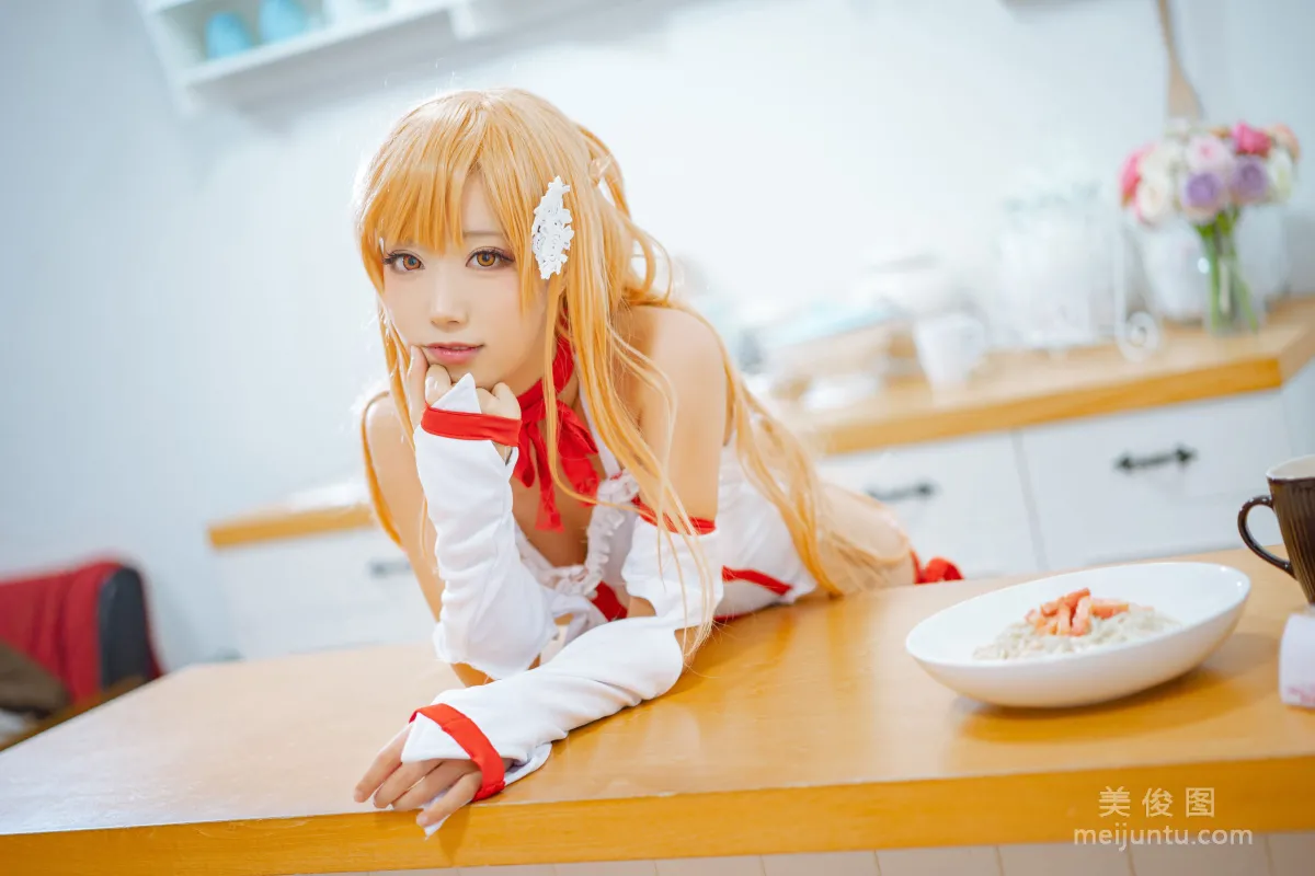 [Cosplay] Anime Blogger Qieqie celia - Asuna Lingerie photo 21